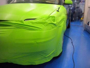 Front end during wrapping